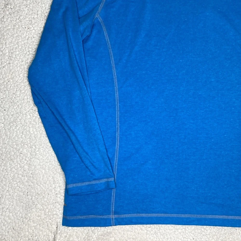 Orvis Sandy Point Blue Lightweight 1/4 Zip Pullover: Size Extra Large